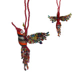 Beaded Hummingbird Charm