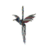 Beaded Hummingbird Charm