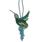 Beaded Hummingbird Charm