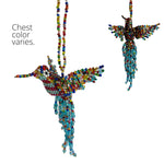 Beaded Hummingbird Charm