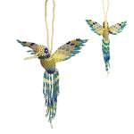 Beaded Hummingbird Charm
