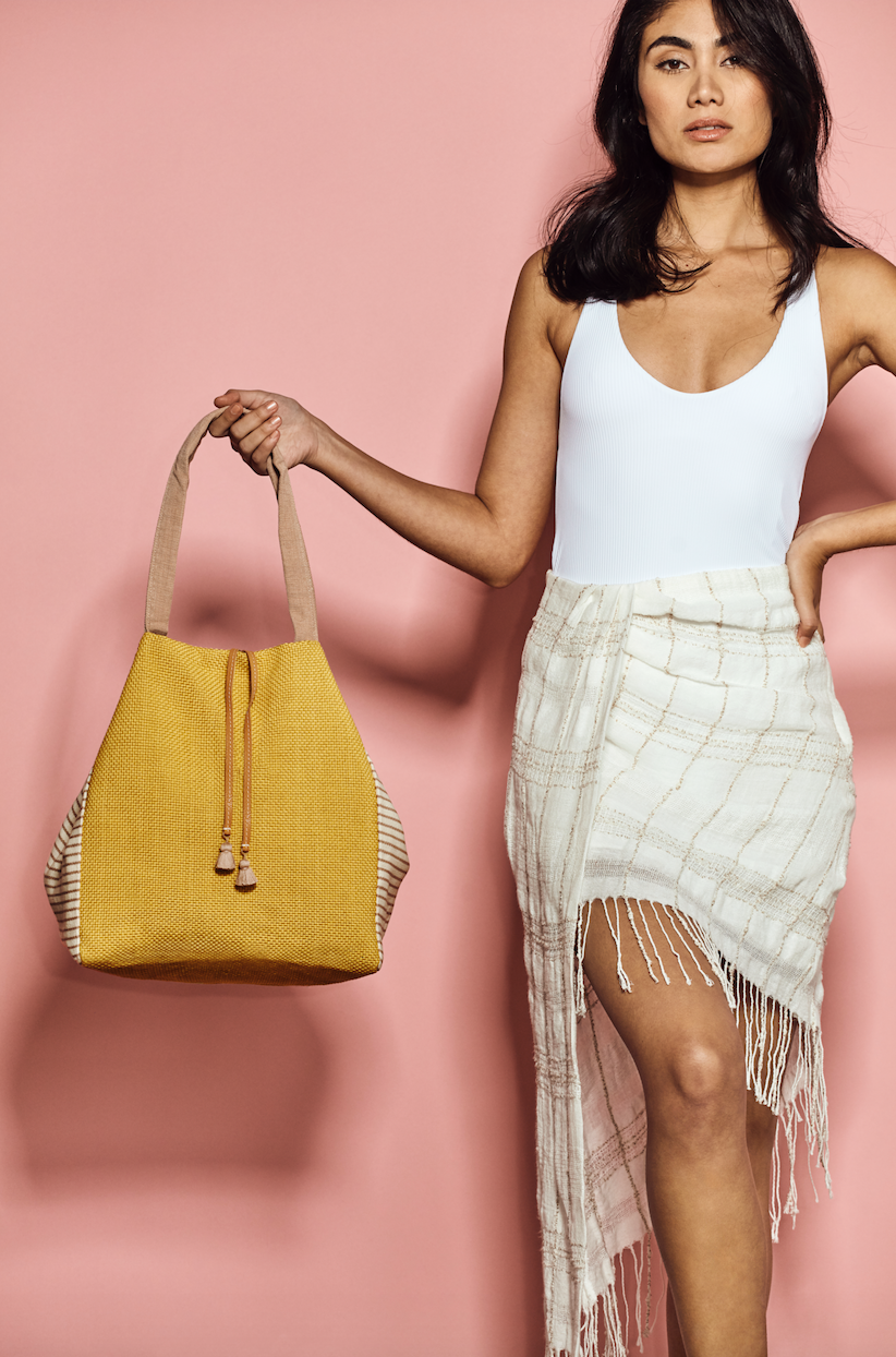Hand woven Rosa Tote - Ethical Shopping at Mercado Global
