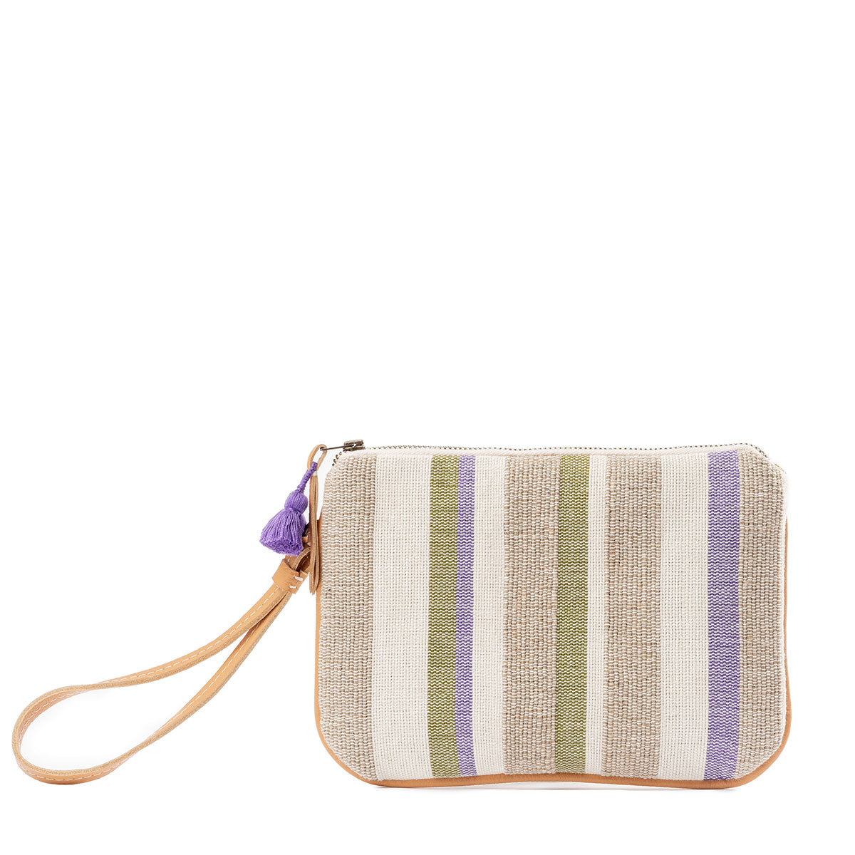 Mini Lily Handwoven Wristlet Woodland Stripes