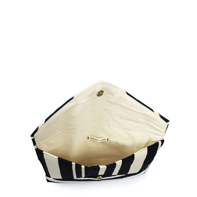 Gloria Envelope Clutch - Midnight Black