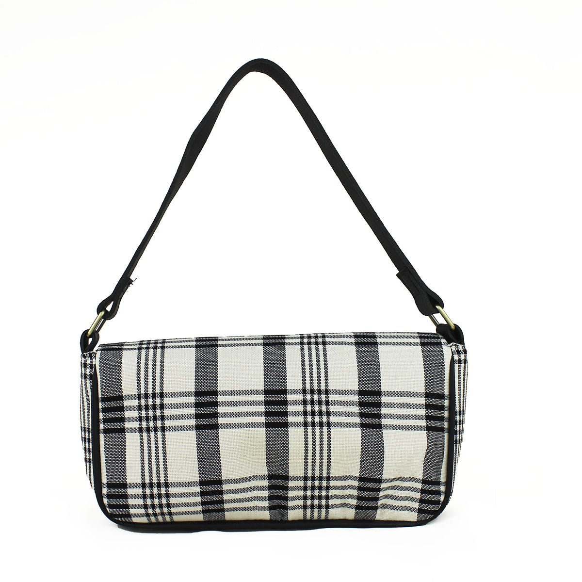 Olivia Shoulder Bag B W Plaid Ethical Fashion Page 8
