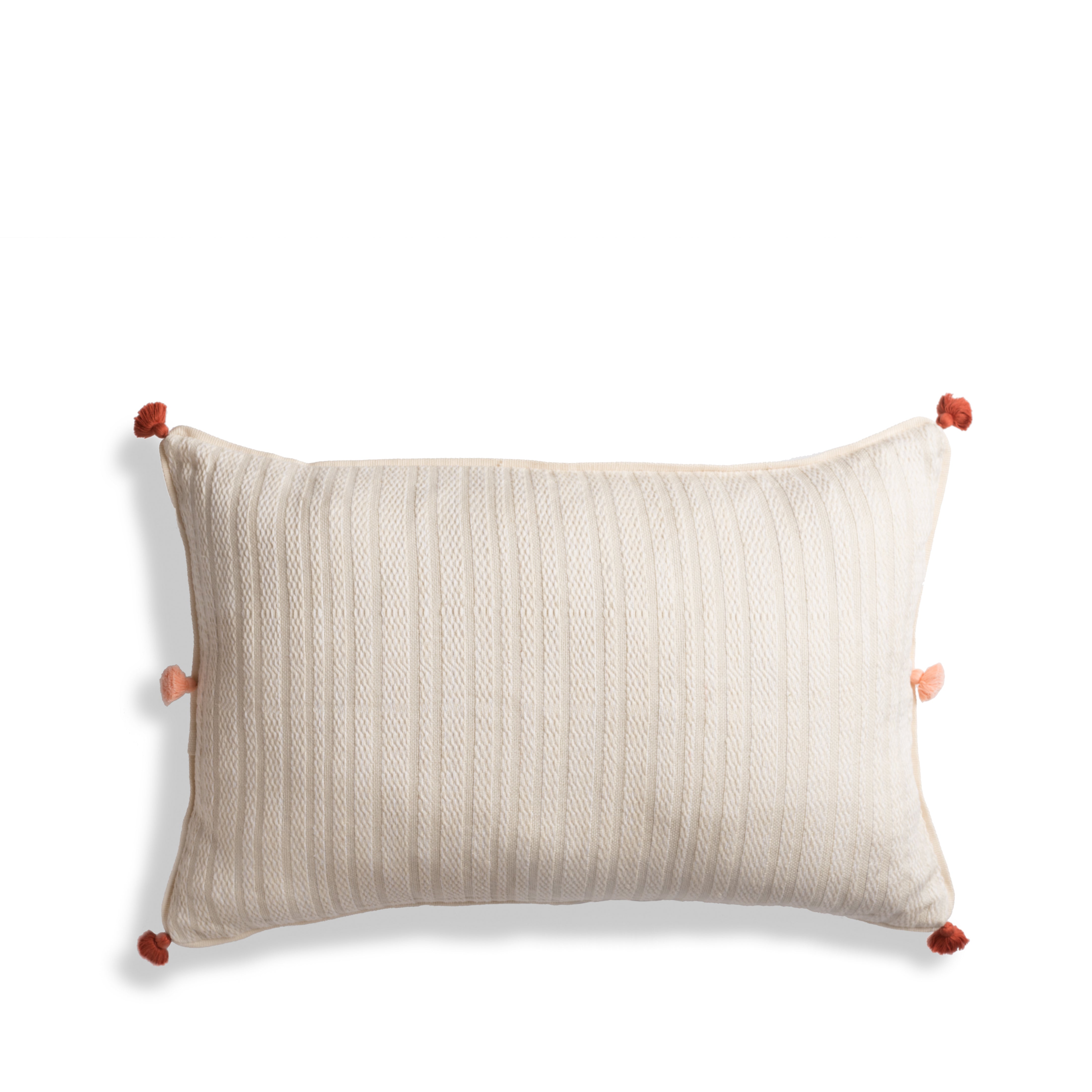 Large Cloud Raised Stripe Lumbar Pillow