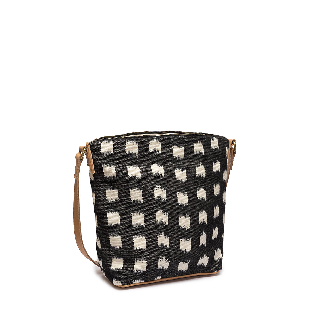 Lidia Window Pane Jaspe Shoulder Bag